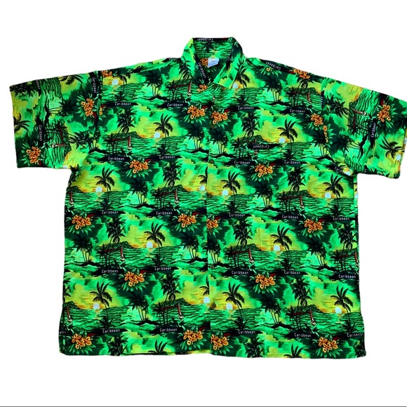 rima Other - Rima Hawaiian Shirt Caribbean Floral Palm Trees Islands tropic Colorful 3 XL